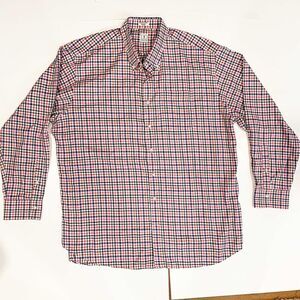 Peter Millar Plaid Button Down Shirt 100% Cotton XXL
